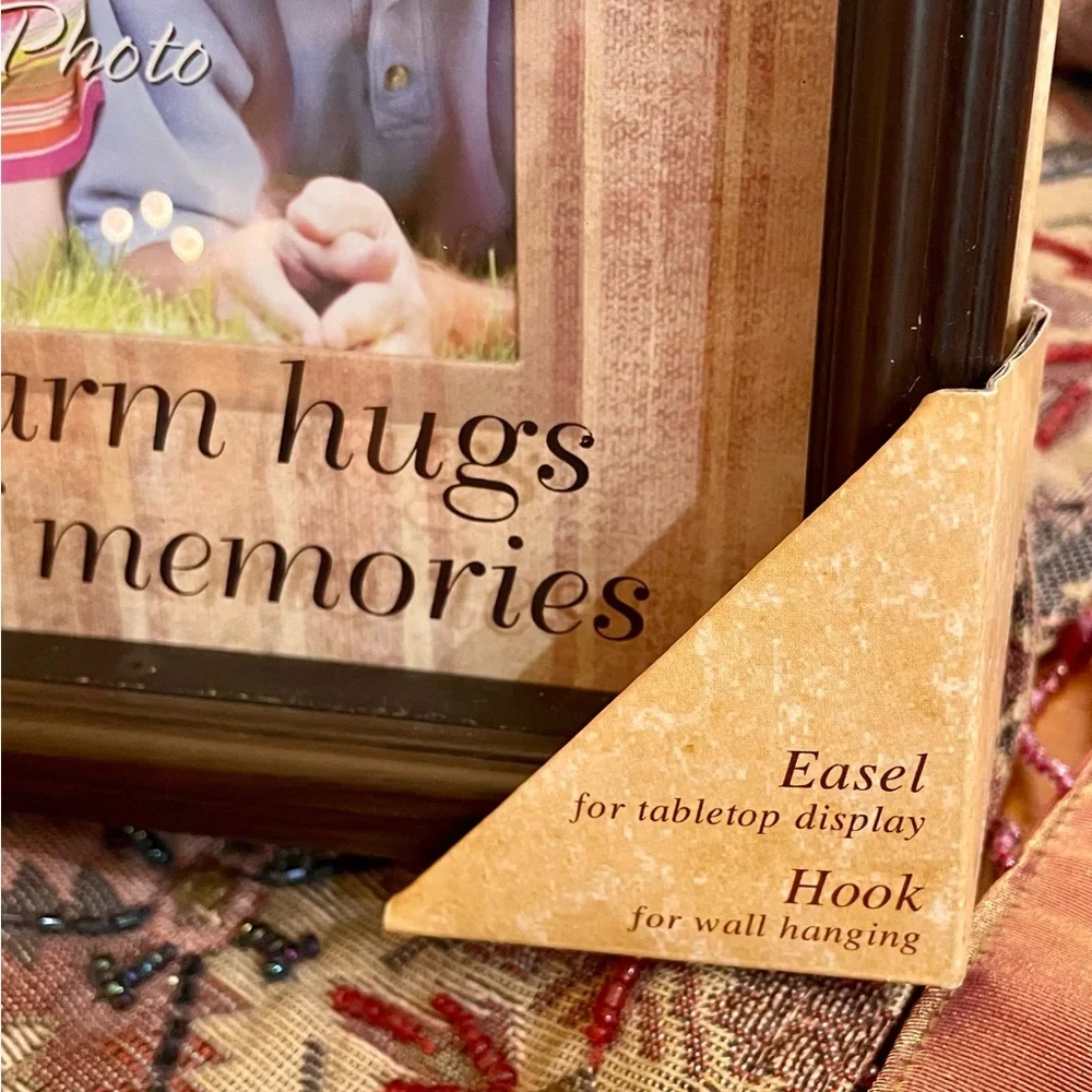 NEW VIEW Elegant brown Picture Frame with Sentimental Accents GRANDCHILD 6x4 New